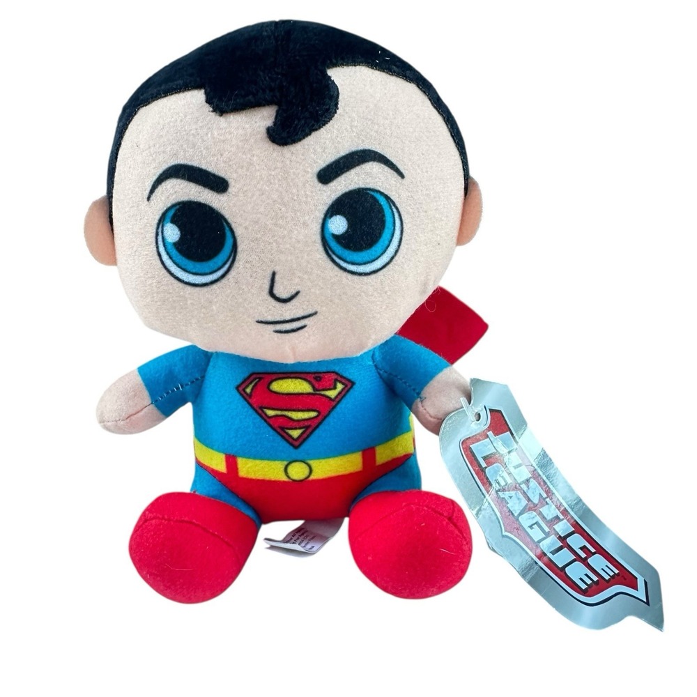 Superman Justice League 7 in Plush Toy Factory Stuffed Doll DC Comics with Tag